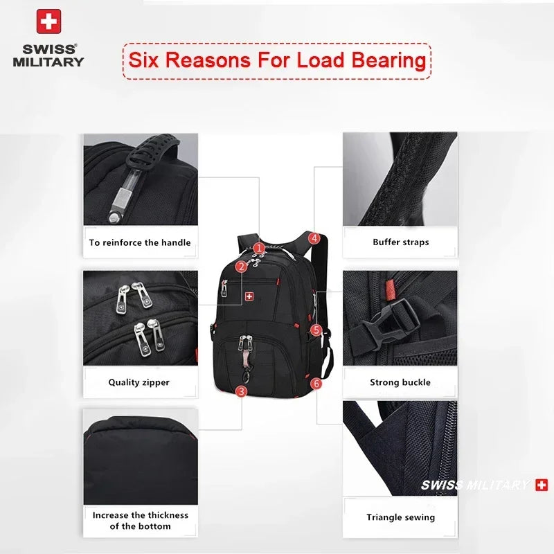 SWISS 17" Laptop Waterproof Backpack