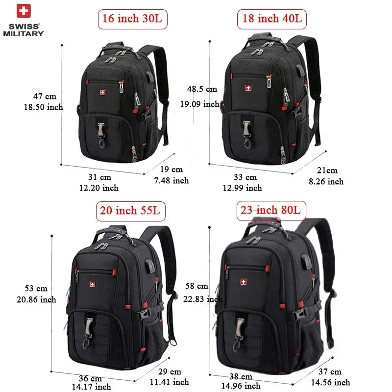 SWISS 17" Laptop Waterproof Backpack