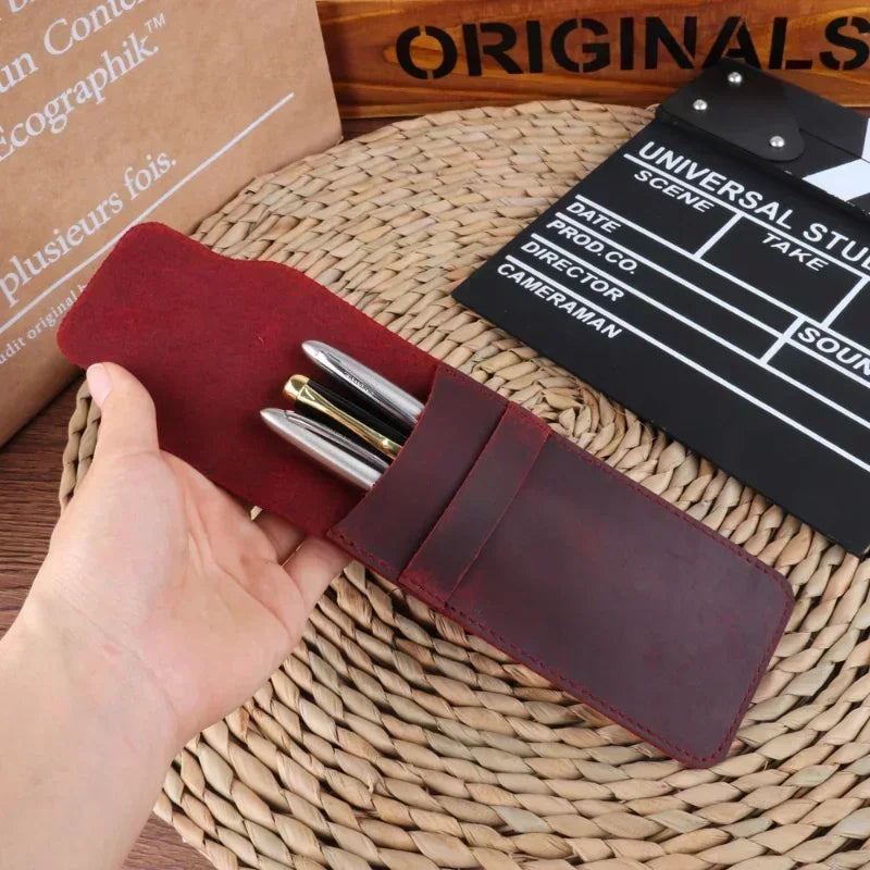 Genuine Leather Pencil Case