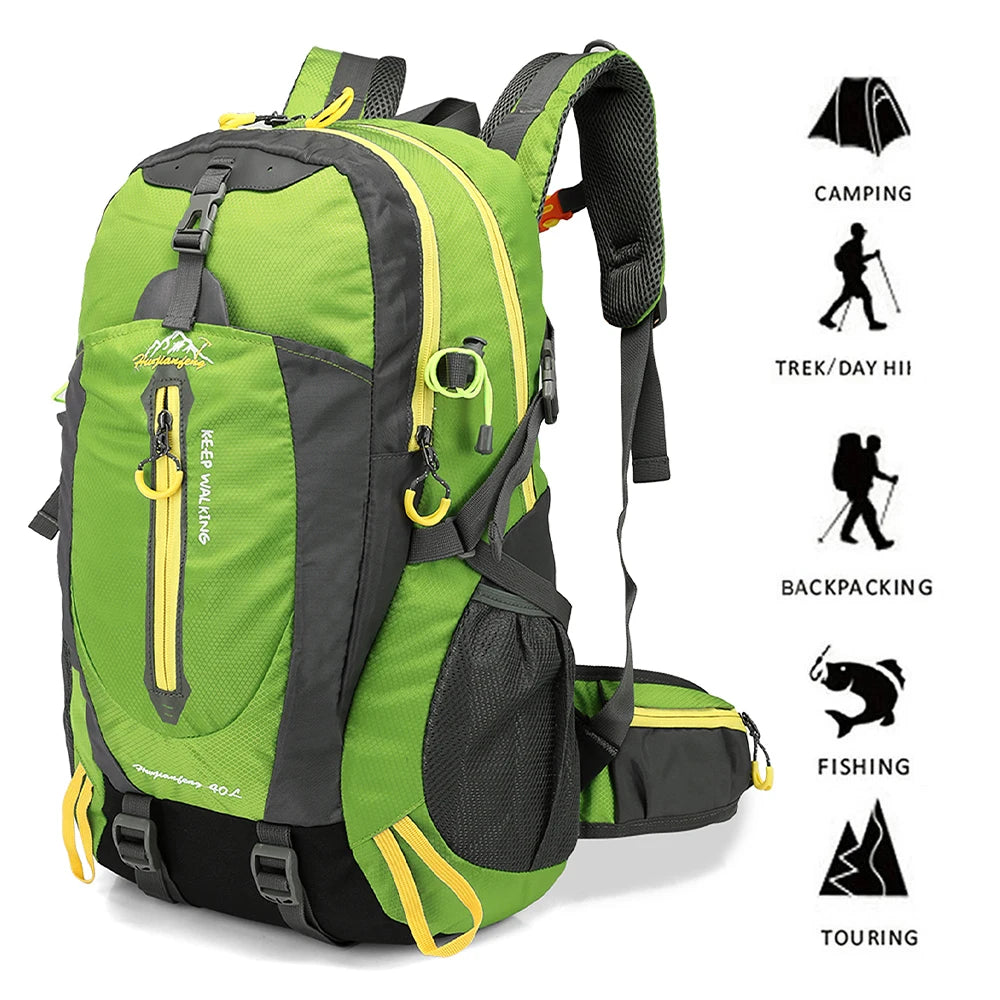 TOMSHOO 40L Water Resistant Hiking Backpack
