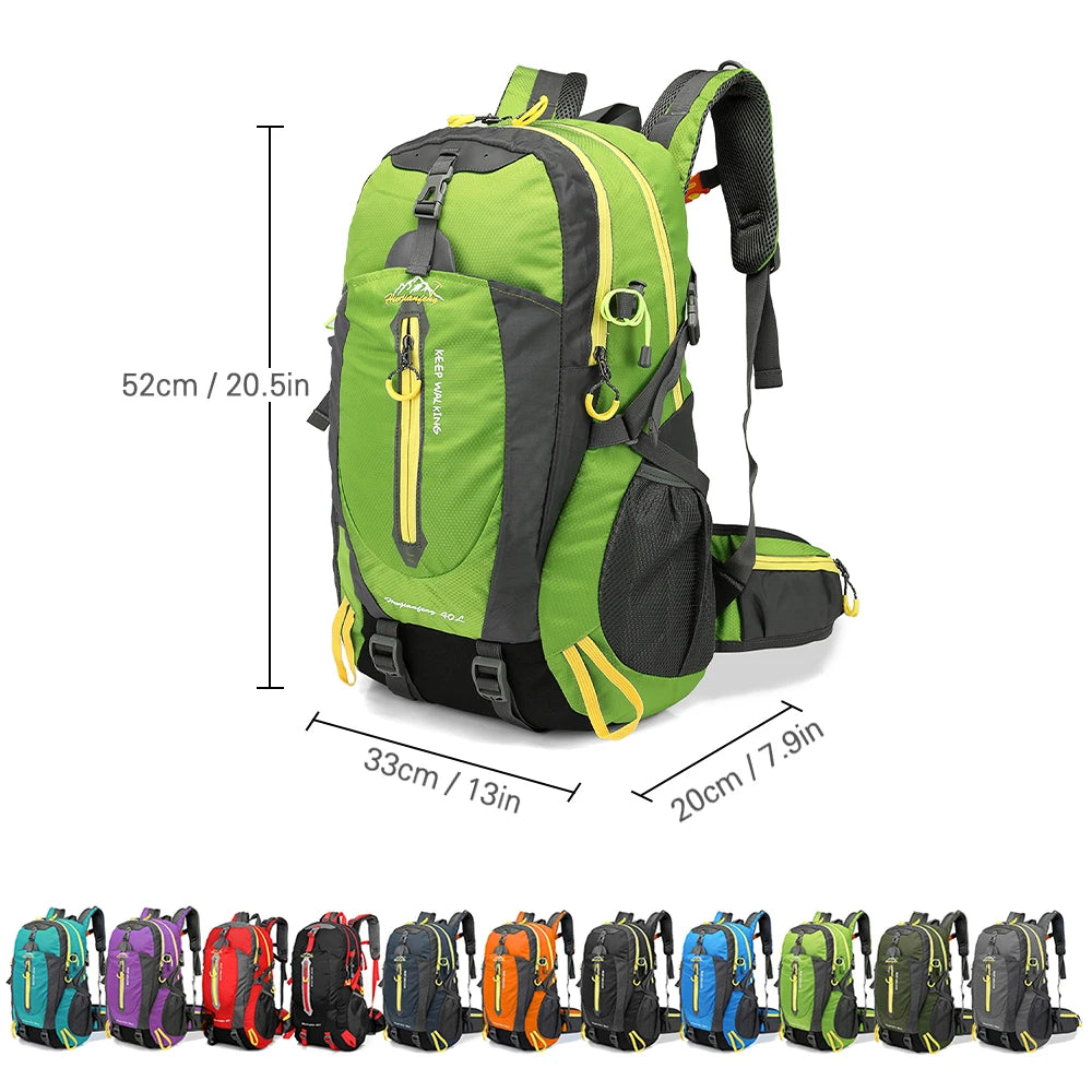 TOMSHOO 40L Water Resistant Hiking Backpack