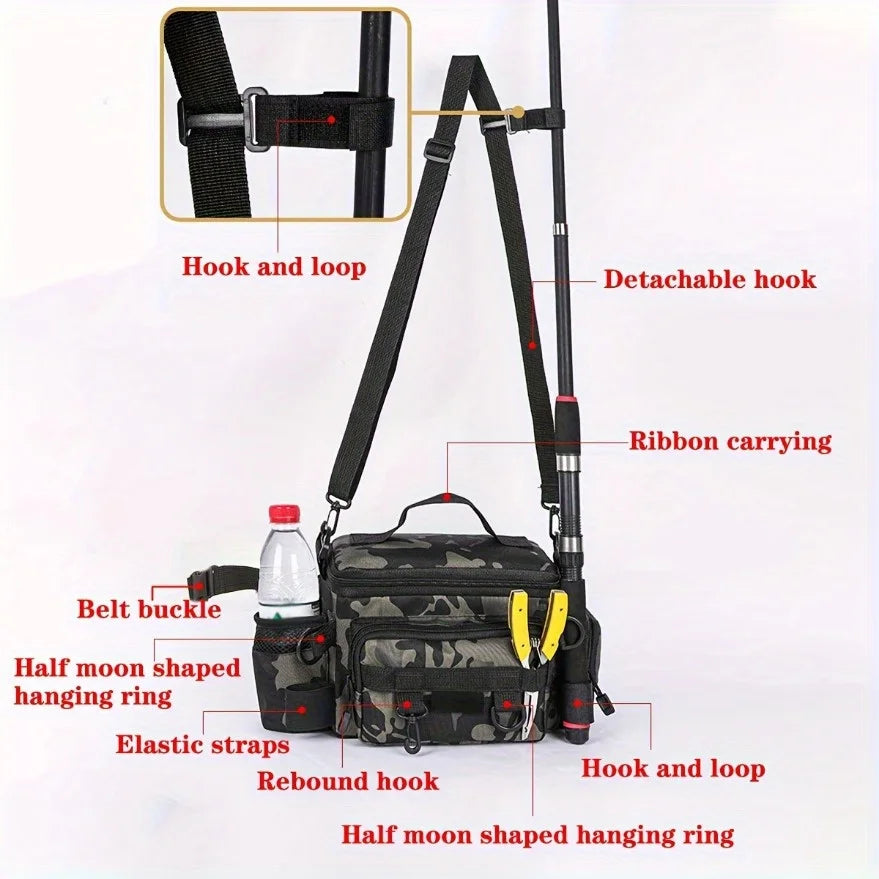 Camo Fishing Shoulder Bag